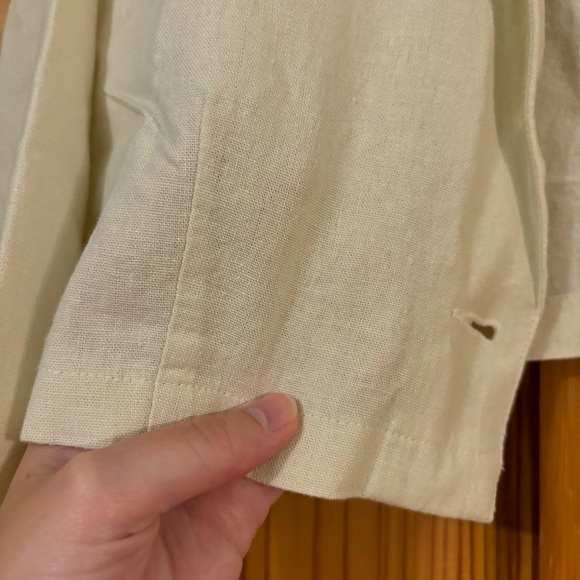 NWT Women’s Melrose and Market Crop Linen Blend Blazer - Picture 8 of 12